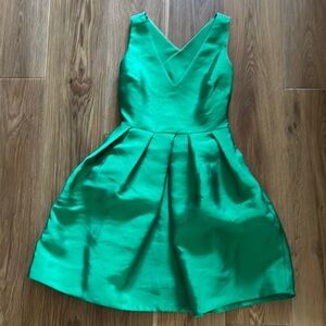ERIN by Erin Fetherston Green Pleated Cocktail Dress